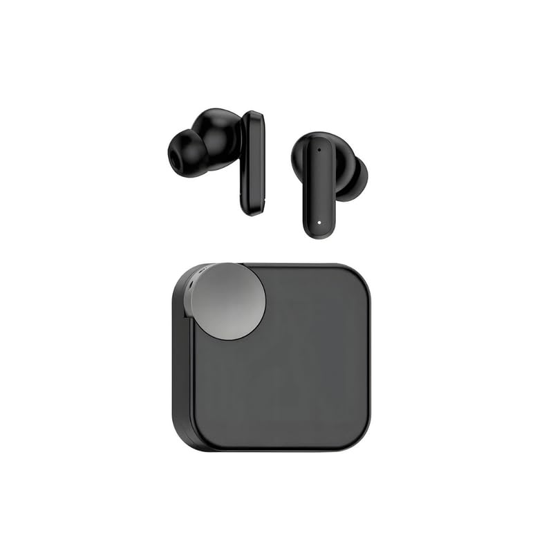 icall tws ic48 with mic & charging case, pocket friendly earbud_03 upto 40hrs playtime bluetooth headset (black, true wireless)