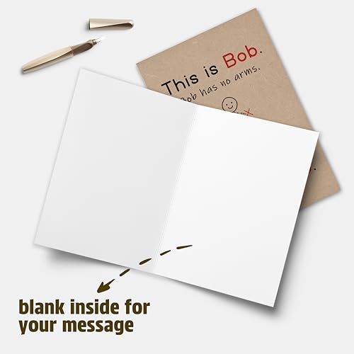 Image of Funny Birthday Card for Men or Women, Hilarious Birthday Gift for Friends Family Coworkers, Cheeky Black Humor Bday Greeting for Him Her, Humorous Office Joke Card