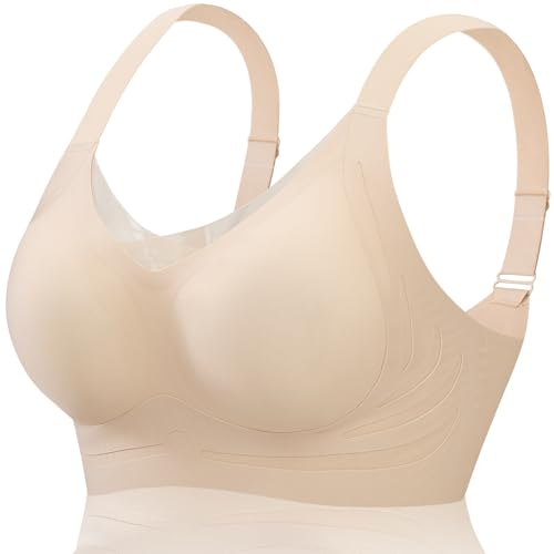 Image of Smoothing Bra Anti Sagging Wireless Push Up Bras for Women No Underwire Full Coverage Bra Comfy Bras for Women