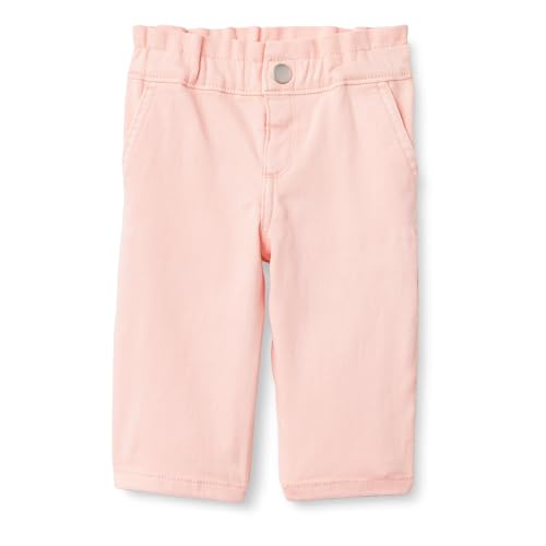 Amazon Essentials x Sofia Grainge Baby Girls Straight Leg Jean with Ruffle Light Pink 24 Months
