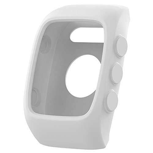 Househome Smart Watch Protect Case - Carcasa universal de silicona suave para Polar M400 M430, color blanco