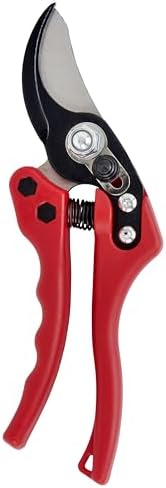 Corona BP 4180 Non-stick Steel Angled Bypass Hand Pruner - 5/8 inch Cut Capacity Stem and Branch Garden Shears, Red