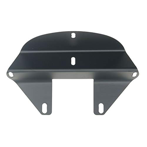 Visiera per cupolino carenatura nera 5 3/4" con ritaglio per Harley Sportster Dyna FX XL dal 1973 in poi/Dyna 95-05/82-94 FXR FXRS Model (Nero opaco)
