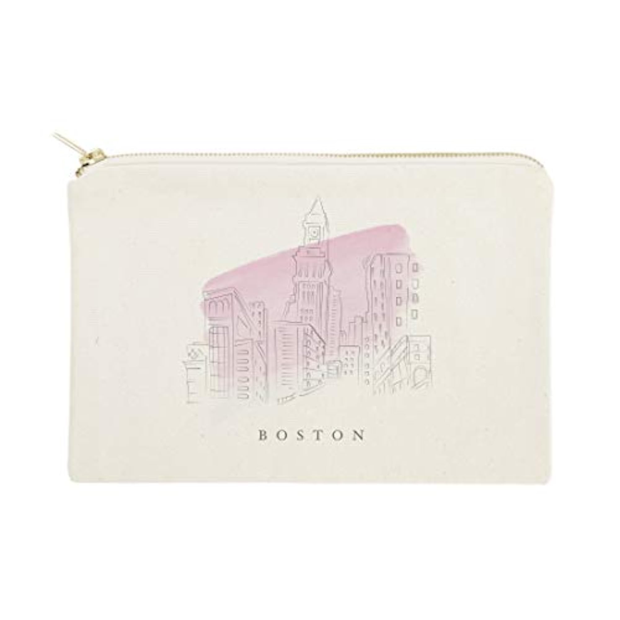 Boston Cityscape Cosmetic Bag and Travel Pouch