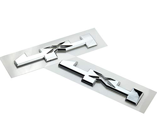 Image of 2Pack 4 x 4 Door Emblem 3D Badge 4x4 Nameplate Letter Compatible with 1500 2500Hd 3500Hd SUV Truck (Chrome)