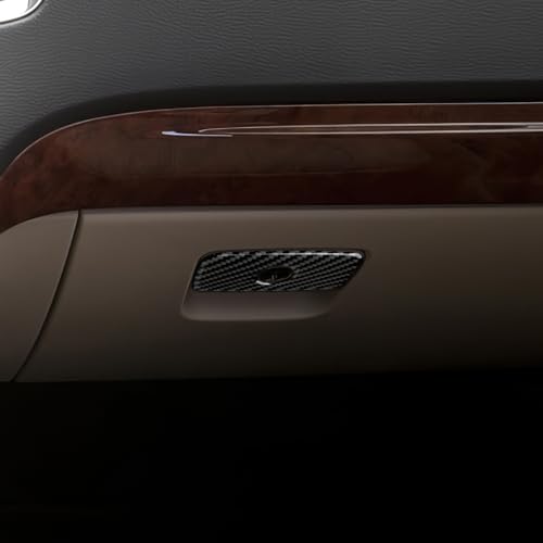 Image of Car Glove Box Cover Trim Decals for 2011-2020 Dodge Durango Accessories Carbon Fiber Interior Stickers