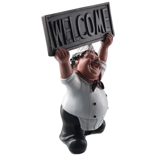 Adorno Decorativo Chef Bienvenida Resina miniatura 4