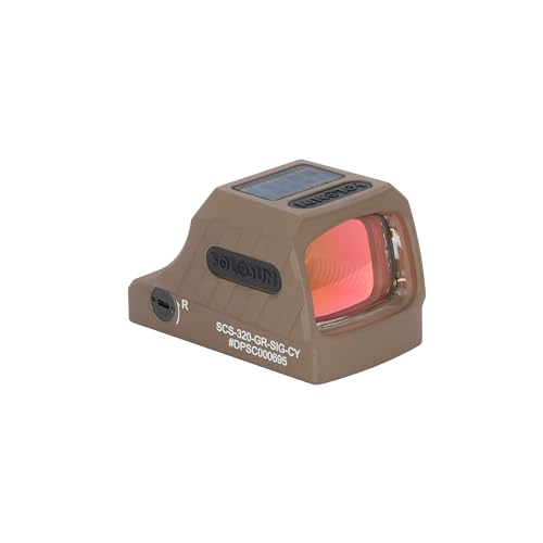 Image of Holosun SCS-320-GR Multi-Reticle 32MOA Green Circle & 2MOA Dot Sig P320 Pistol Cut Solar-Charging Reflex Sight, Delta-Point Pro, DPP Footprint (Black /FDE)