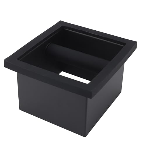 Knockbox per caffè, Knockbox Kit Knockbox per caffè espresso nero senza fondo Knockbox per caffè Knockbox in acciaio inossidabile Lavabile in lavastoviglie