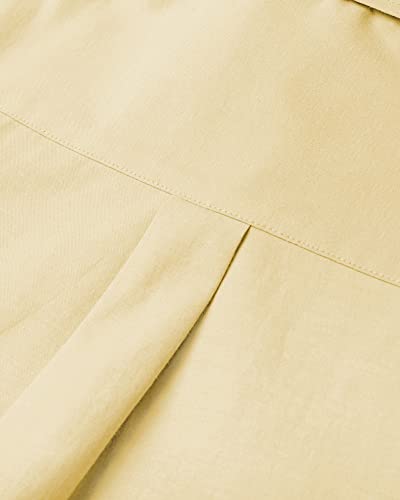 Image of Alimens & Gentle Mens Solid Oxford Shirt Long Sleeve Dress Shirt Work Casual Button Down Shirts with Pocket