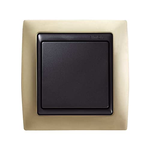 Marco 3 elemen.cava mate cadre triple interrupteur encastrable graphite - 2