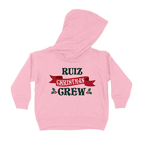 Ruiz Christmas Crew Kids Hoodie Sweatshirt Toddler 5T Light Pink
