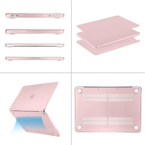 Image of MOSISO Compatible with MacBook Neo Case 13 inch 2026 Release Model A3404 with A18 Pro Chip, 4 in 1 Kit Precision Fit Crack & Scratch Resistant Protective Hard Shell Case Cover, Baby Pink