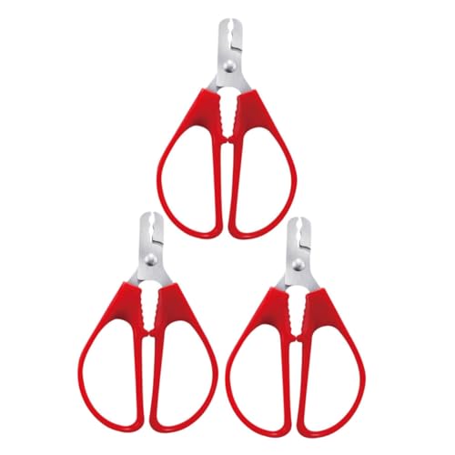 OUNONA 3pcs Multi Function Nut Opener Tool Ergonomic Steel Nut Sheller for Easy Walnut Peanut and Pistachio Cracking Portable and Labor Saving Kitchen Gadget