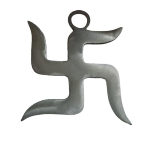 Image of Zinc Swastik | 9 Inch Approx. | Vastu Dosh Nivaran Remedies | Swastik for Entrance | Home and Office |