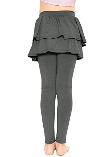 STRETCH IS COMFORT Girl's Oh So Soft Ruffle Tutu Skirt w. Built-in Leggings3