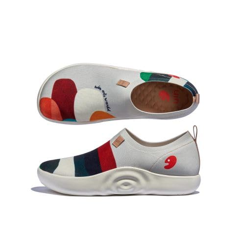 Image of UIN Shoes for Women Slip On Sneakers Comfortable Lightweight Barefoot Travel Art Painted Casual Loafers