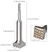 5 5/8 x 1 1/4 inch, 16 Tips SDS Plus Bushing Tool, Square Head Concrete Roughness Coating Remove Bushing Bit Rotary Hammer for Concrete Repair
