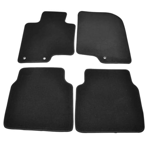 HYPER GLORY Nylon Floor Mats, Compatible with 2011-2014 Hyundai Sonata Black Front Rear 4 Pieces Full Set Interior Car Carpets Liner
