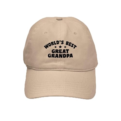 CafePress World's Best Great Grandpa Cap Unique Adjustable Baseball Hat