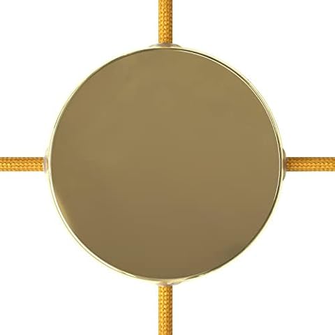 Rosetón cilíndrico de metal Ø 100 mm 4 agujeros laterales (caja de derivación) (latón) - LaMorell LightDesign Cover