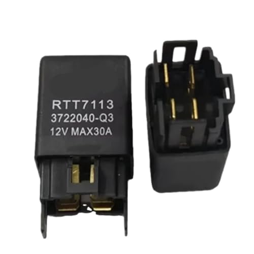 Relais RTT7113 12VDC 30A 5 broches pour circuit électrique de voiture