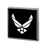 ピンバッジ アーミーエアフォース U.S. ARMY AIR FORCE ブローチ 徽章 ボタンブローチ 缶バッジ 合金製 襟章 アクセサリー 正方形 お洒落 軽量 人気