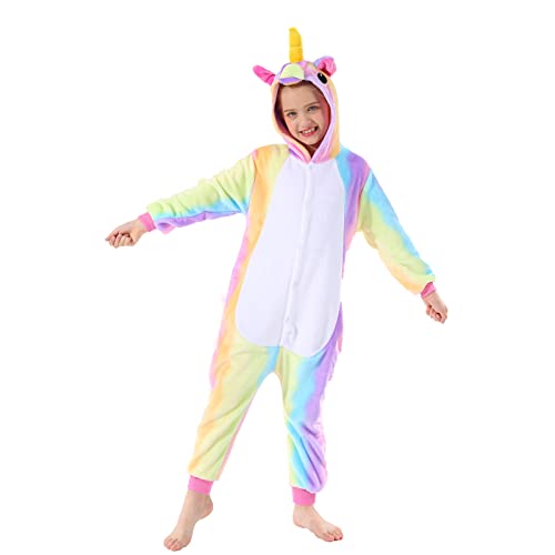 GREAHWD Einteiliger Einhorn-Pyjama, Kinderkarnevalskostüm Cover