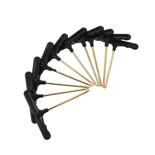 GALPADA 10Pcs Trampoline Pull Tool Durable T Hook Hand Tool with Comfortable Grip for Easy Spring Installation and Disassembly Versatile for Trampoline and Home Machine Use
