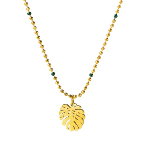 Collier en or feuille de palmier idéal pour vos tenues d'été