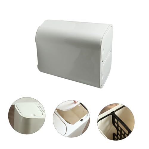 Caneca de basura rectangular con compartimentos duales miniatura 3
