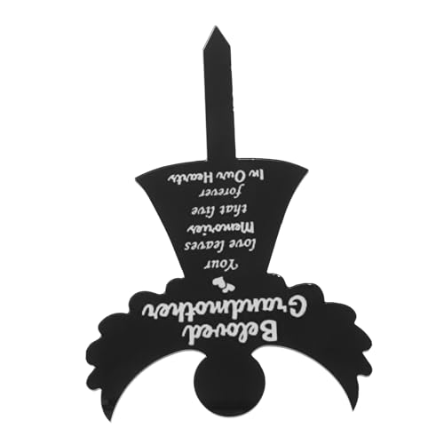 BESPORTBLE Placa De Tumba Acrílica De Ángel Conmemorativa Decoración para Cementerio Elegante