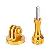 【Ampliamente extendido】Amplio uso entre cámaras Hero y accesorios Hero. A menudo utilizado para el montaje en trípode o monopié.