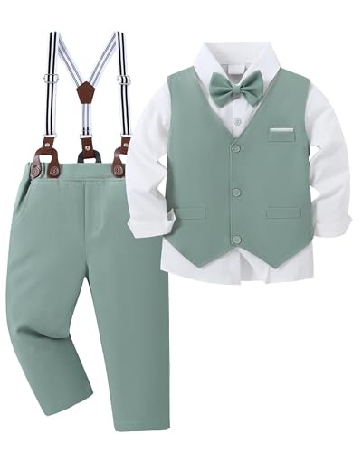Costume formel garçon 4 pièces avec chemise gilet pantalon et nœud papillon ZOEREA
