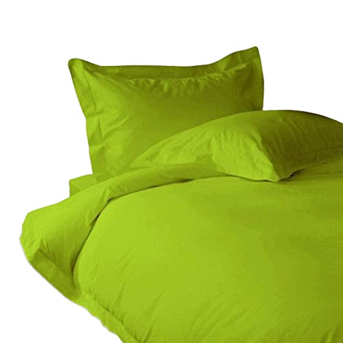 Nile Bedding Solid Duvet Comforter Trusted by The Biggest Hotels 1000 Thread Count 3-teiliges Bettbezug-Set aus 100% ägyptischer Baumwolle (Bettwäsche-Set – UK Double, Papageiengrün)