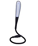 USB Lamp for Laptop, LED Book Light, Dimmable Reading Light 14 LED Lights Touch Control 3 Brightness Levels(Black)