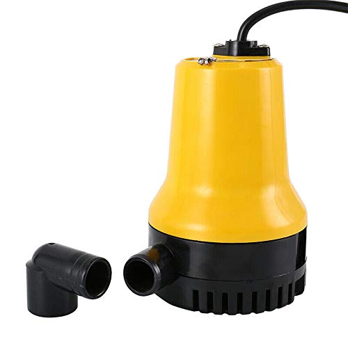 Bomba de água submersível SENRISE 12V CC Bomba de porão elétrica para bombeamento de água limpa/suja
