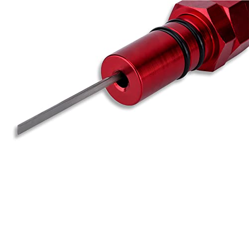 Demotor Performance Flexible Stainless Transmission Dipstick Car Oil Dipstick For Chevy Gm 700R4 Sbc Bbc Red #TOP6