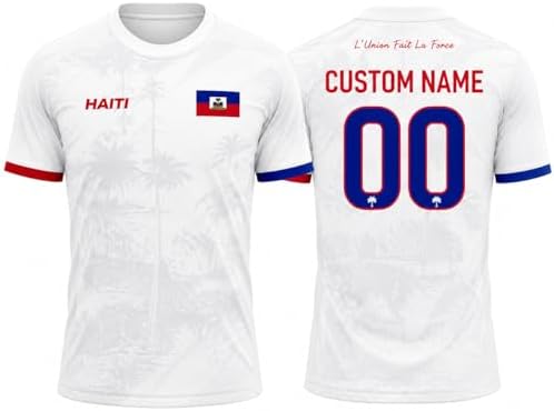 Haiti Soccer Jersey Custom Name Number Haitian Soccer Team Jersey...