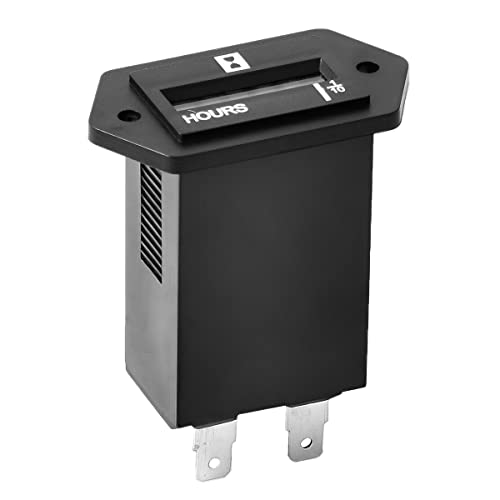 Mechanical Hour Meter Gauge, Dc 6-80V Snap In Professional Engine Hourmeter, Automotive Accessories For Car Atv Utv Diesel Engine Generator Boat Truck Snowmobile Lawn Tractors #TOP5