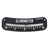 Para medidor de pendiente de peligro de avalancha e inclinómetro de sendero con localizador de paso y talón, herramienta de medición compacta de material ABS para lecturas precisas (10-0-10 (grande))