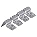 Happyyami 8pcs Stainless Steel Fish Tank Cover Holder Aquarium Support Bracket for Secure Covering