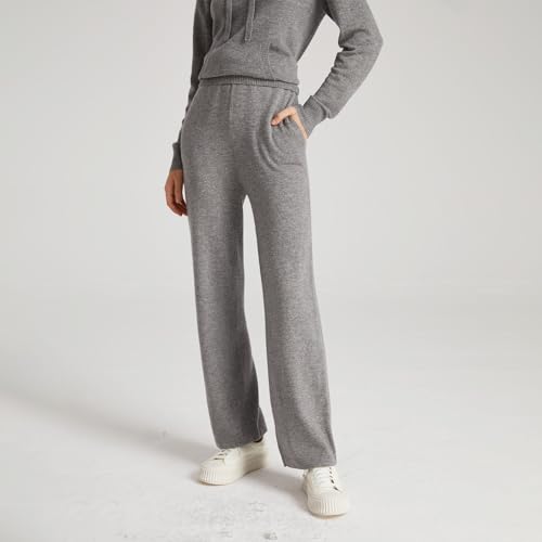 GreenMount Women's Wide Leg Cashmere Sweatpants Lounge Pants for Women Winter Warm3