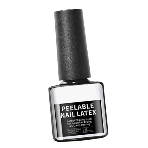 Barrera de esmalte de uñas de látex: esmalte de uñas de piel, protector de arte de uñas | Pele el protector de la cutícula, la cáscara de látex de uñas de 7 ml, el protector de la piel, el protector d