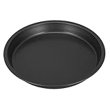 VALICLUD Edelstahl Pizzablech Rund Backform Antihaftbeschichtet Hitzebeständig Gleichmäßige Wärmeverteilung für Pizza Backen und Servieren Geeignet für Zuhause und Gastronomie