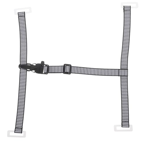 Veemoon Correa de Barbilla para Casco de Seguridad Negra, Accesorio Ajustable Abs Resistente para Protección en Obras y Uso Profesional, 1 Pieza