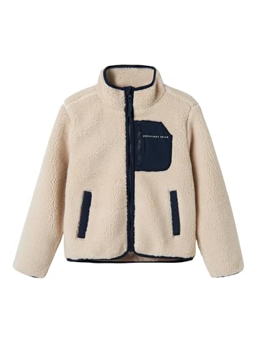 Name It Unisex Kinder Nknmattia Sherpa Jacket Pb, Moonbeam, Numeric_134