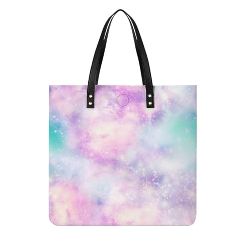Tote bag nébuleuse rose et bleue chic pour vos voyages
