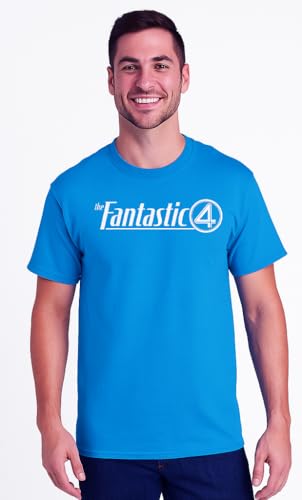 Marvel Fantastic Four Logo Symbol First Steps Text T-Shirt3