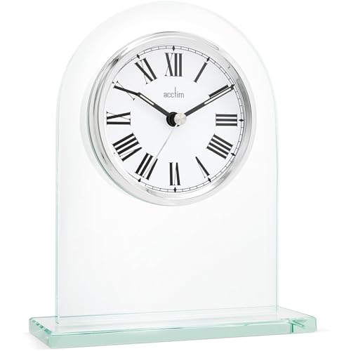 Reloj de chimenea estilo clásico Adelaide 36537 de cristal analógico 6